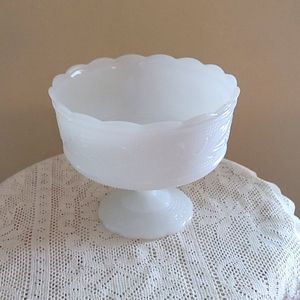 E.O. Brody Co. Milk Glass Pedestal Bowl